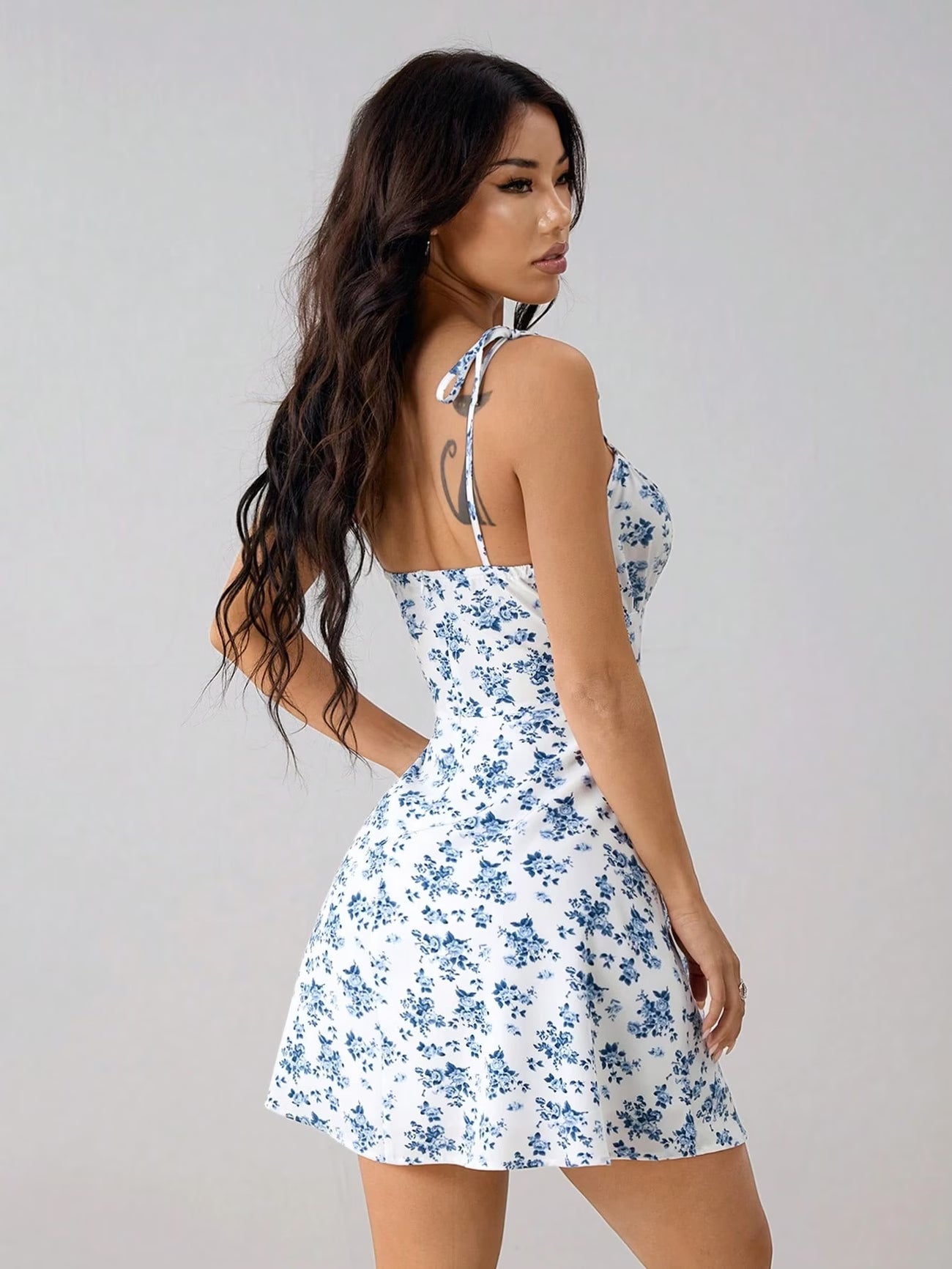 Blue Pattern Summer Dress