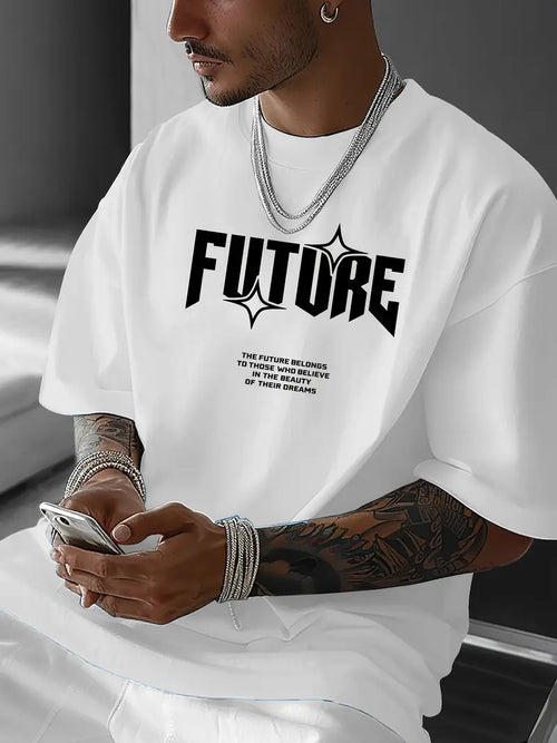 White FUTURE Men's T-Shirt