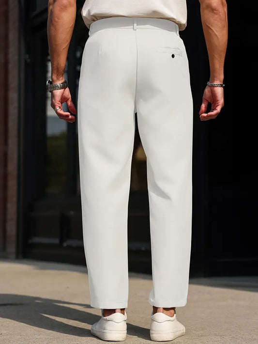 White Old Money Men's Pants