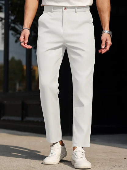 White Old Money Men's Pants