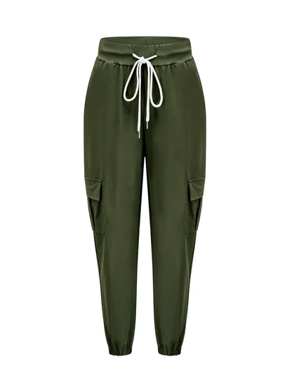 Green Cargo Sweatpants Women's